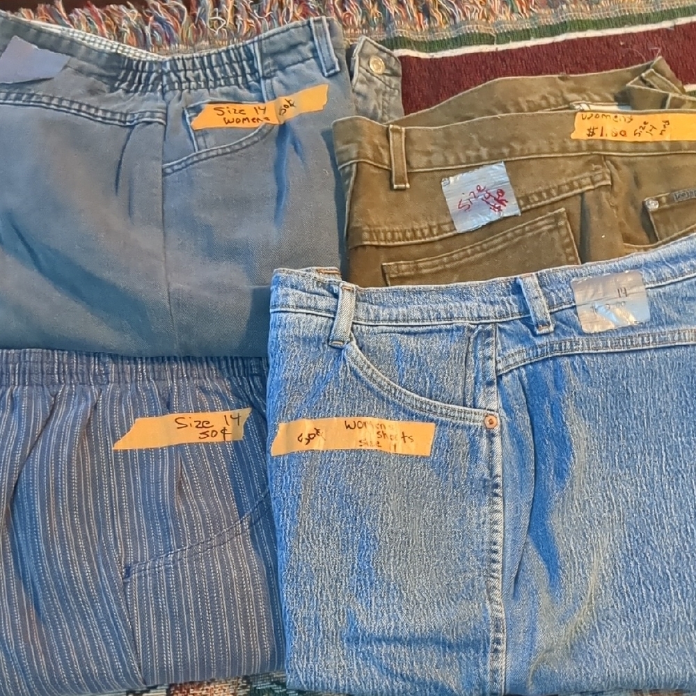 4 Pcs  Womens Size 14 Jeans Bundle